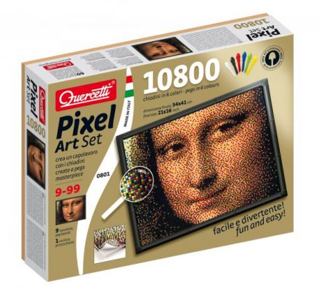 Мозаика Quercetti Пиксельная мозаика Джоконда (10800 элементов)