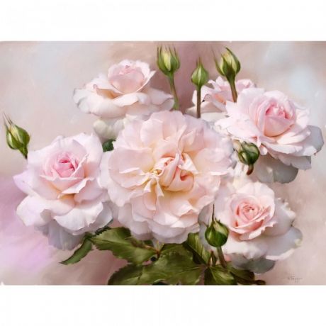 Картины своими руками Molly Картина мозаикой Бузин розы освещенные солнцем 40х50 см