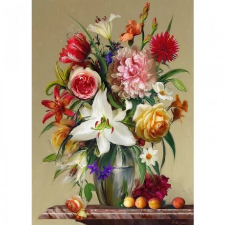 Картины своими руками Molly Картина мозаикой Бузин цветы и фрукты 40х50 см