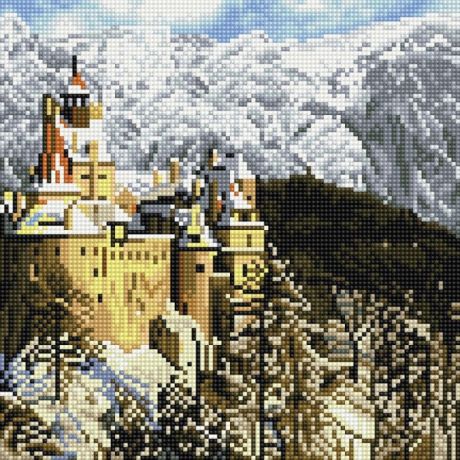 Картины своими руками Molly Картины мозаикой Замок Дракулы в Румынии 30х30 см