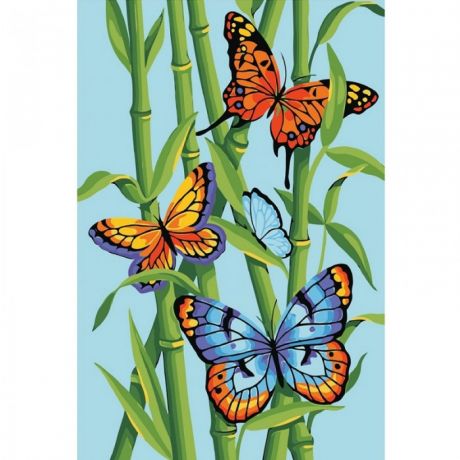 Картины по номерам Molly Картина по номерам Яркие бабочки 20х30 см