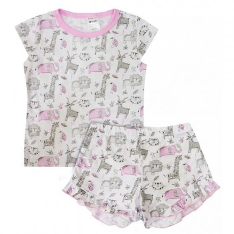 Домашняя одежда КотМарКот Пижама (футболка, шорты) для девочек Sleepy Child