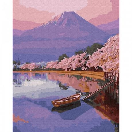 Картины по номерам Molly Картина по номерам Озеро в Японии 40х50 см