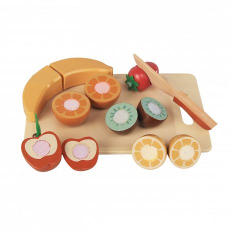 Деревянные игрушки Magni Набор фруктов на разделочной доске