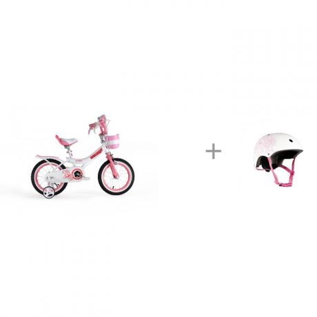 Шлемы и защита Maxiscoo Шлем для девочки Цветы и Двухколесный велосипед Royal Baby Jenny Girl 18