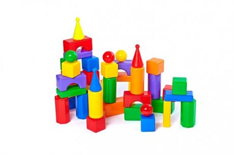 Развивающие игрушки СВСД Строительный набор Стена-2 43 элемента