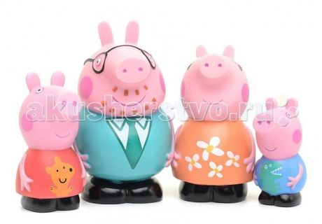 Игрушки для ванны Свинка Пеппа (Peppa Pig) Игрушка для купания Семья Пеппы