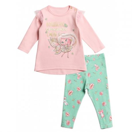 Комплекты детской одежды Pelican Комплект для девочки лонгслив и леггинсы GFAJL1200