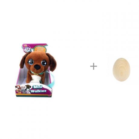 Интерактивные игрушки IMC toys Club Petz Щенок Mini Walkiez Chocolab и игрушка RNToys Яйцо под роспись