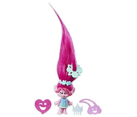 Игровые фигурки Trolls Hasbro Поопи с супер длинными поднимающимися волосами