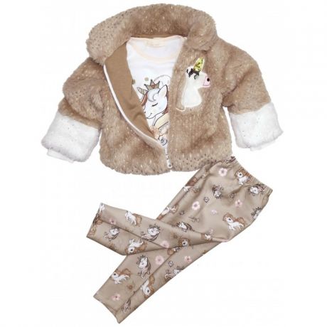 Комплекты детской одежды Baby Rose Комплект для девочки (жакет, лонгслив, леггинсы) 3281