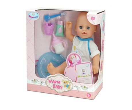 Куклы и одежда для кукол Наша Игрушка Пупс с аксессуарами 30 см WZJ025B-2