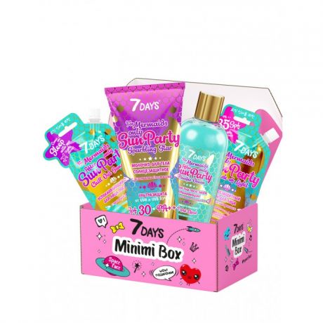 Косметика для мамы 7Days Подарочный набор солнцезащитных средств по уходу за кожей лица и тела minimi box №105