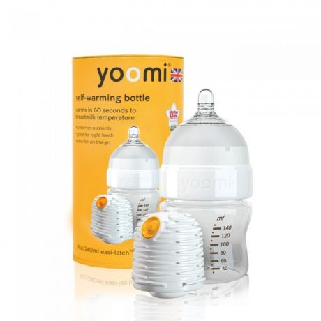Бутылочки Yoomi 140 мл (медленный поток) с подогревателем