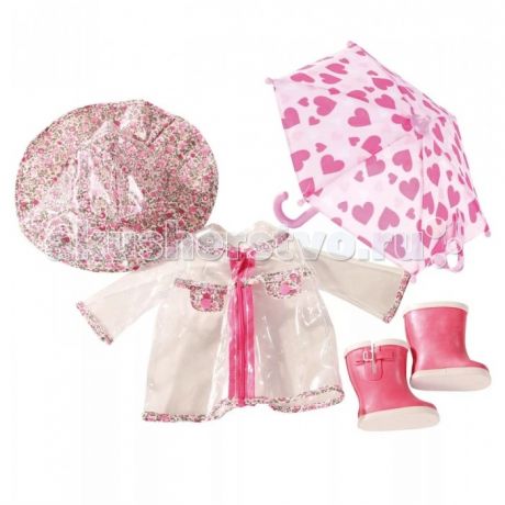 Куклы и одежда для кукол Gotz Набор одежды для дождливой погоды (5 предметов)