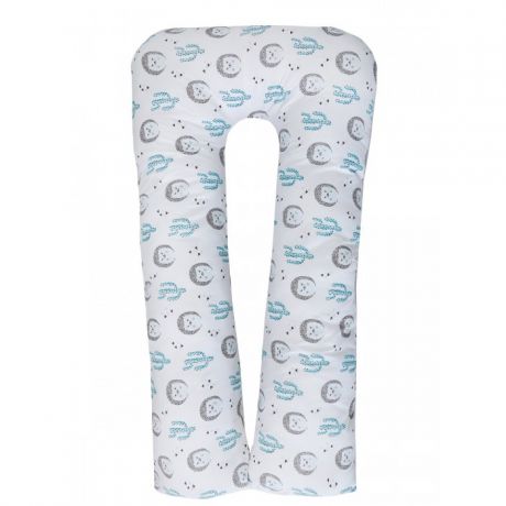 Наволочки AmaroBaby Наволочка к подушке для беременных U-образная Ёжики 340х35 см