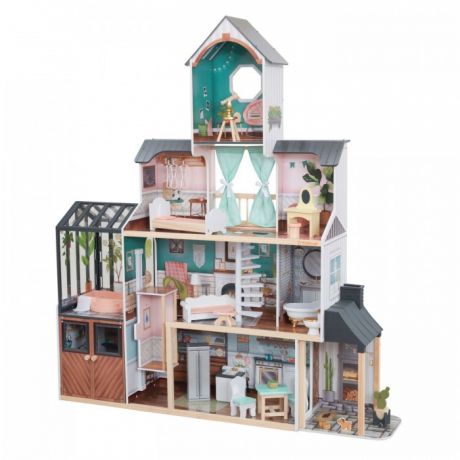 Кукольные домики и мебель KidKraft Кукольный домик Особняк Селесты с мебелью (22 элементов)