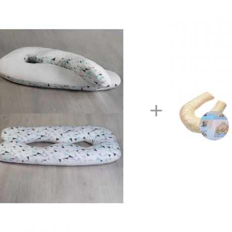 Подушки для беременных AmaroBaby Подушка для беременных Exclusive Soft Collection Треугольники 340х72 см и наволочка БиоСон