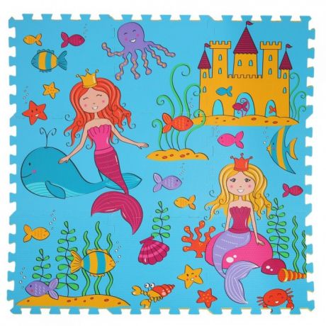 Игровые коврики Компания друзей пазл Принцессы подводного мира (9 деталей)