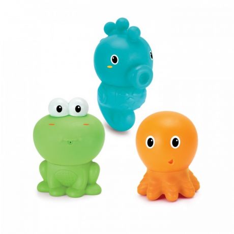 Игрушки для ванны Infantino Набор фигурок для купания с легкой сушкой