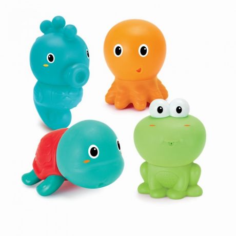 Игрушки для ванны Infantino Набор Забавные зверюшки для купания