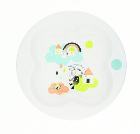 Посуда Bebe Confort Тарелка Under The Rainbow в форме клевера