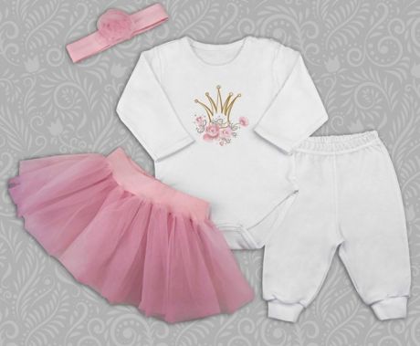 Комплекты детской одежды Топотушки Набор для девочки Нарядный (4 предмета)
