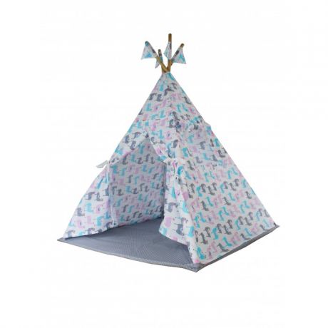Палатки-домики ДоММой Вигвам Караван с ковриком