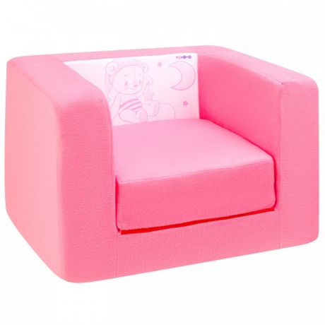 Мягкие кресла Paremo Раскладное бескаркасное детское кресло квадратное Дрими Мишка