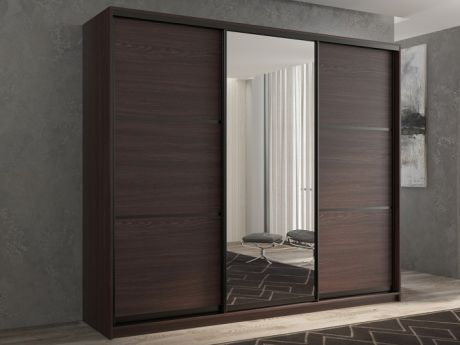 Шкафы РВ-Мебель купе 3-х дверный Кааппи 2 180х60 см (Венге)