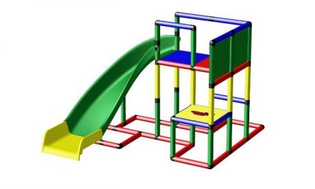 Спортивные комплексы Quadro Конструктор крупногабаритный Starter с винтовой горкой