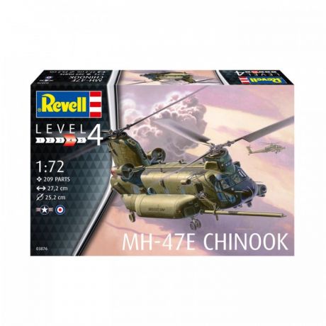 Сборные модели Revell Сборная модель Американский военно-транспортный вертолёт MH-47 Chinook 1:72