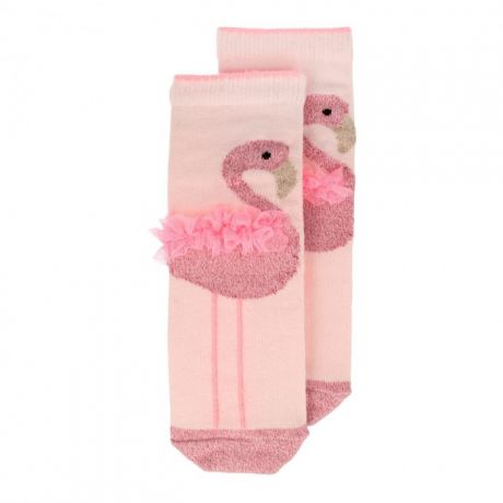 Белье и колготки MeriMeri Носки Фламинго с люрексом