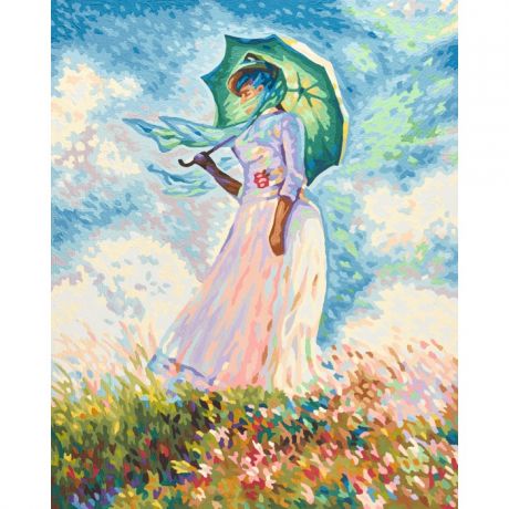Картины по номерам Schipper Репродукция Дама с зонтиком Клод Моне