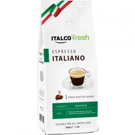 Кофе Italco Кофе в зернах Fresh Espresso Italiano 1 кг