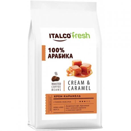 Кофе Italco Десертный кофе в зернах Fresh Cream & Caramel 375 г