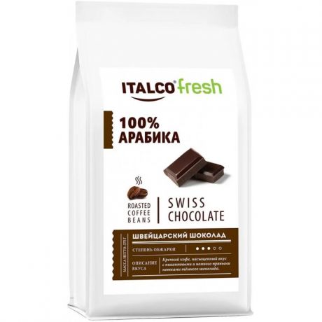 Кофе Italco Кофе в зернах Fresh Swiss chocolate 375 г