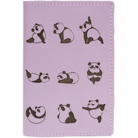 Канцелярия Kawaii Factory Обложка для паспорта кожаная Панды