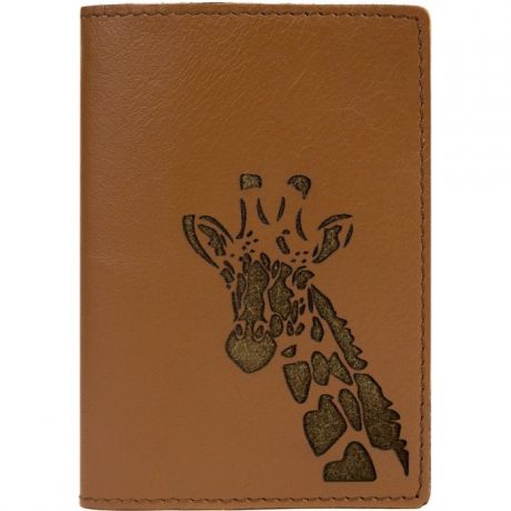 Канцелярия Kawaii Factory Обложка для паспорта кожаная Жираф