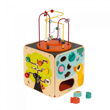 Развивающие игрушки Janod Куб развивающий с комплектом игр: 8 видов активностей