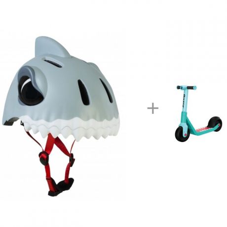 Шлемы и защита Crazy Safety Шлем Shark и двухколесный самокат Razor Wild Ones