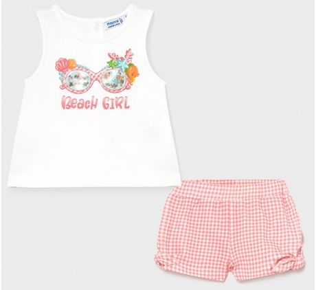 Комплекты детской одежды Mayoral Комплект для девочки (шорты, футболка) Beach Girl 1231
