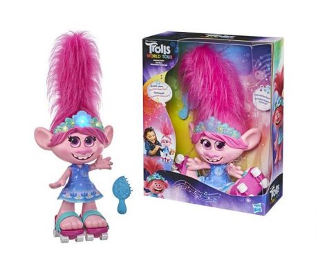 Интерактивные игрушки Trolls кукла Розочка Танцующие волосы