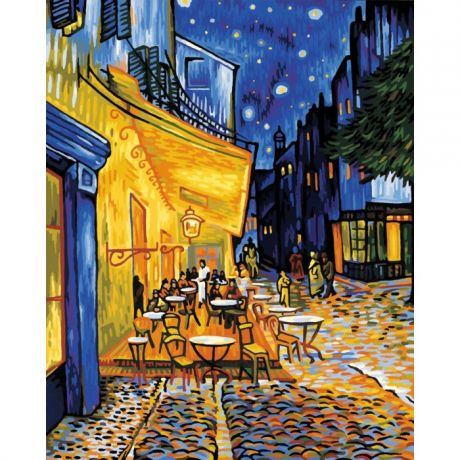 Картины по номерам Schipper Картина по номерам Ночное кафе (Ван Гог) 50х40 см