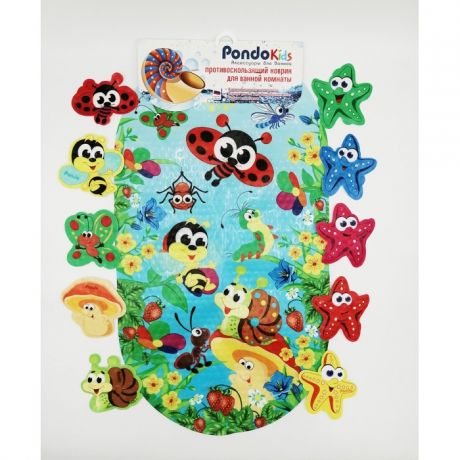 Коврики для купания Pondo Kids Набор для ванны Веселая Полянка PK-0044