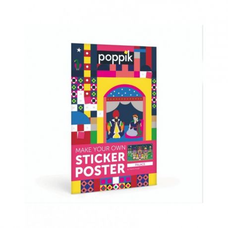 Детские наклейки PoppiK Гигантский стикер постер из наклеек Роскошный дворец