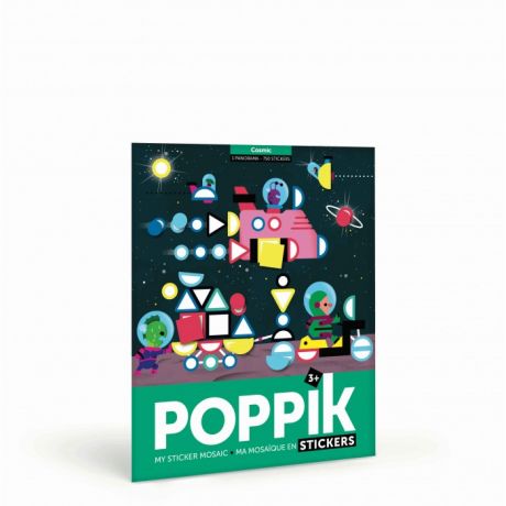 Детские наклейки PoppiK Стикер мозаика Космос