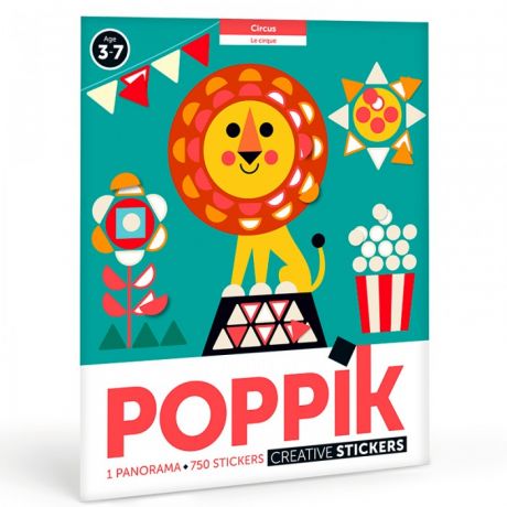 Детские наклейки PoppiK Стикер мозаика Цирк