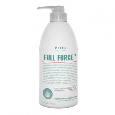 Косметика для мамы Ollin Professional Full Force Увлажняющий шампунь против перхоти с экстрактом алоэ 750 мл