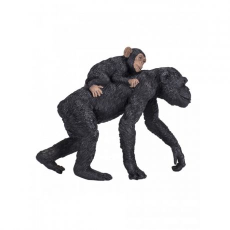 Игровые фигурки Mojo Animal Planet Фигурка Шимпанзе самка с детенышем L